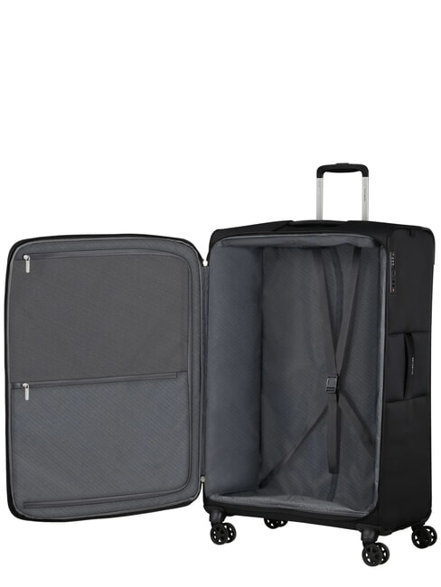 BASE BREEZE Extra Large, Expandable Trolley BLACK - Semi-rigid Trolley Cases