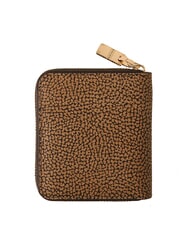 BORBONESE VITE COATED OP Zip-around wallet natural op / black - Women’s Wallets - 3