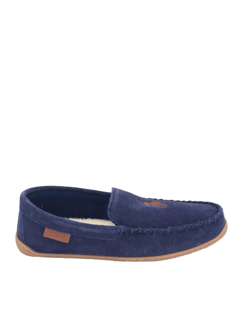 BRENAN Suede moccasins navy2 - Men’s shoes