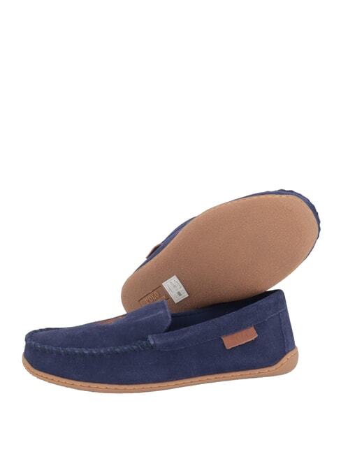 BRENAN Suede moccasins navy2 - Men’s shoes
