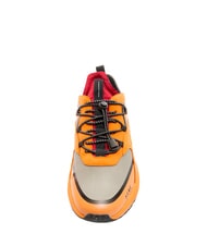 PIQUADRO CORNER 2.0 SPECIALE 2 Sneakers in recycled fabric ORANGE - Men’s shoes - 2