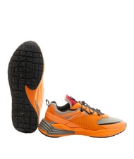 PIQUADRO CORNER 2.0 SPECIALE 2 Sneakers in recycled fabric ORANGE - Men&rsquo;s shoes - 4