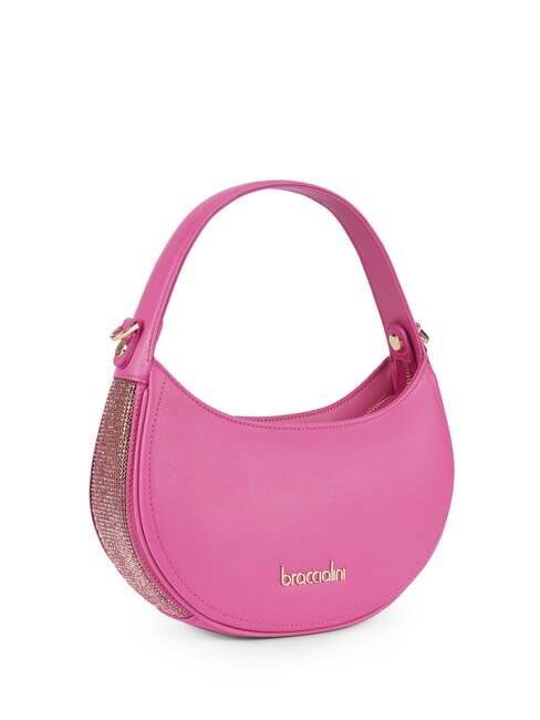 KIM Underarm bag with metal mesh fuchsia - Women&rsquo;s Bags
