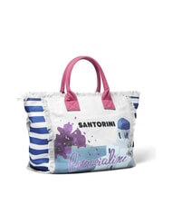 BRACCIALINI SUMMER Canvas tote bag with print Santorini - Women&rsquo;s Bags - 2