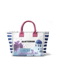 BRACCIALINI SUMMER Canvas tote bag with print Santorini - Women&rsquo;s Bags - 3