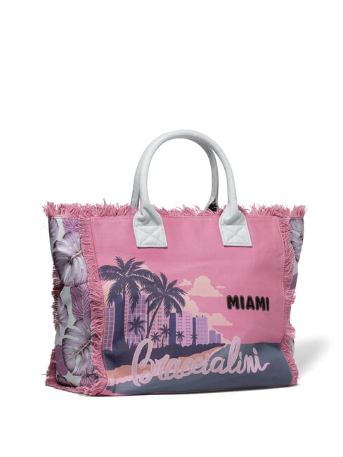 SUMMER Canvas tote bag with print Miami - Women&rsquo;s Bags