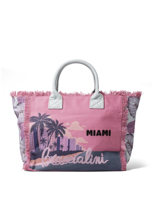 SUMMER Canvas tote bag with print Miami - Women&rsquo;s Bags