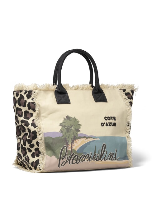 SUMMER Canvas tote bag with print C&ocirc;te d'Azur - Women&rsquo;s Bags