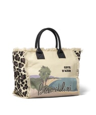 BRACCIALINI SUMMER Canvas tote bag with print C&ocirc;te d'Azur - Women&rsquo;s Bags - 2