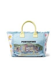 BRACCIALINI SUMMER Canvas tote bag with print Portofino - Women&rsquo;s Bags - 3