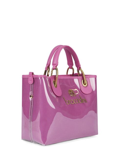 BETH JELLY Small shiny handbag with pouch fuchsia - Women&rsquo;s Bags