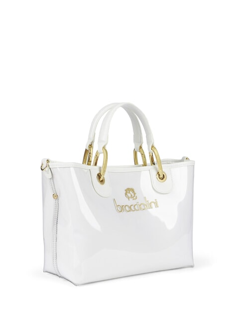 BETH JELLY Small shiny handbag with pouch white - Women&rsquo;s Bags