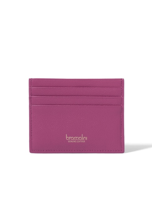 BASIC Flat leather card holder red - Women&rsquo;s Wallets