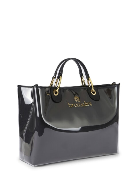 BETH JELLY Shiny handbag with pouch black - Women’s Bags