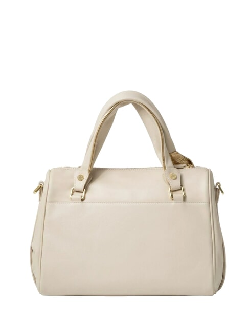 GRETA Leather satchel bag with shoulder strap beige - Women&rsquo;s Bags
