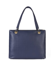 BRACCIALINI NORA Leather shoulder bag with pocket blue - Women’s Bags - 3