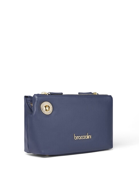 NORA Small leather shoulder bag blue - Women’s Bags