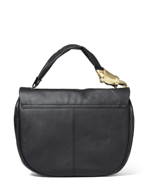 GRETA Leather bag with shoulder strap black - Women’s Bags