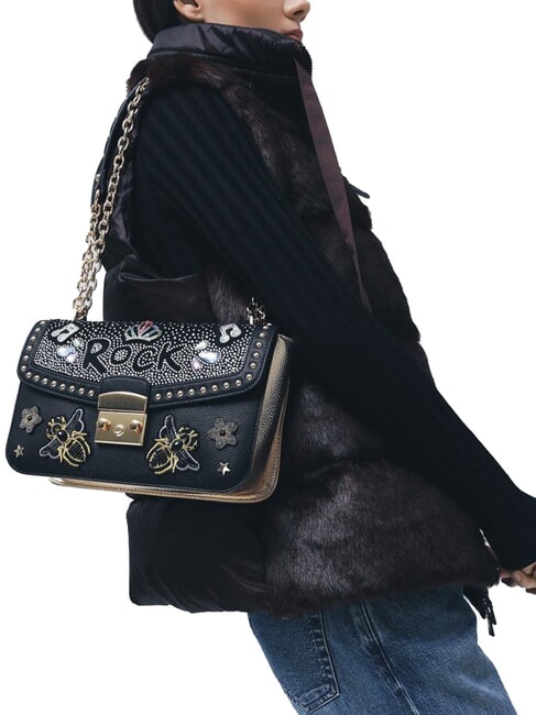 ROCK Convertible bag with flap black - Women&rsquo;s Bags
