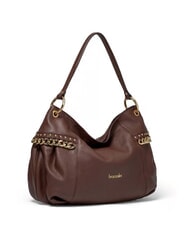 BRACCIALINI NORA Leather shoulder bag with chain brown - Women&rsquo;s Bags - 2