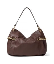 BRACCIALINI NORA Leather shoulder bag with chain brown - Women&rsquo;s Bags - 3