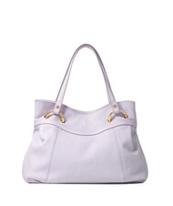 BRACCIALINI NORA Leather shopping bag with chain lilac - Women’s Bags - 3
