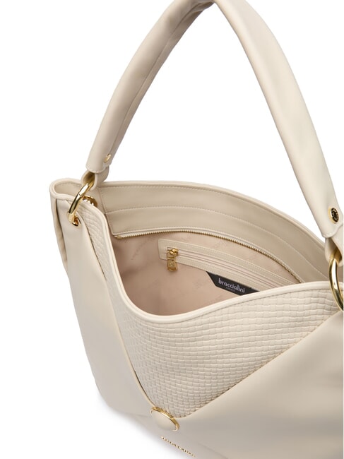 NAOMI Leather hobo shoulder bag beige - Women&rsquo;s Bags
