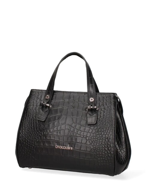 ZOE CROCO Printed leather handbag black - Women’s Bags