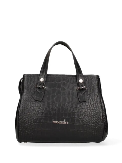 ZOE CROCO Printed leather handbag black - Women’s Bags
