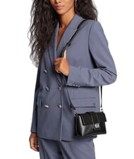 FURLA CHARLOTTE Mini leather shoulder bag Black - Women’s Bags - 3