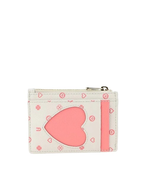 CAMELIA Leather card holder with coin purse marshmallow tones - Women’s Wallets