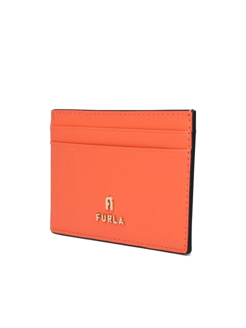 CAMELIA Flat leather card holder clivia - Women’s Wallets
