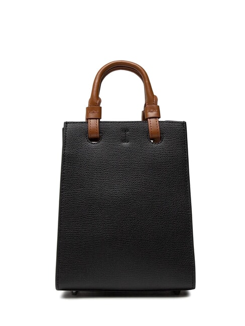 VARSITY STYLE Vertical leather bag with shoulder strap black - Women&rsquo;s Bags