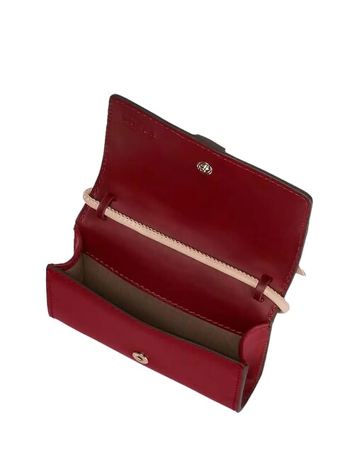 ALLEGRA FOX Mini calfskin shoulder bag CHERRY TONES - Women’s Bags