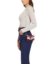 FURLA ALLEGRA FOX Mini calfskin shoulder bag CHERRY TONES - Women’s Bags - 4