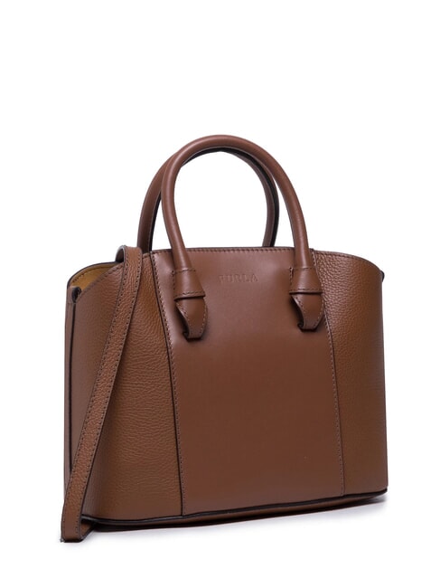 MIASTELLA Rome print tote bag cognac - Women’s Bags