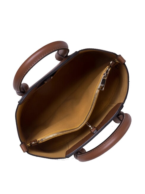 MIASTELLA Rome print tote bag cognac - Women’s Bags