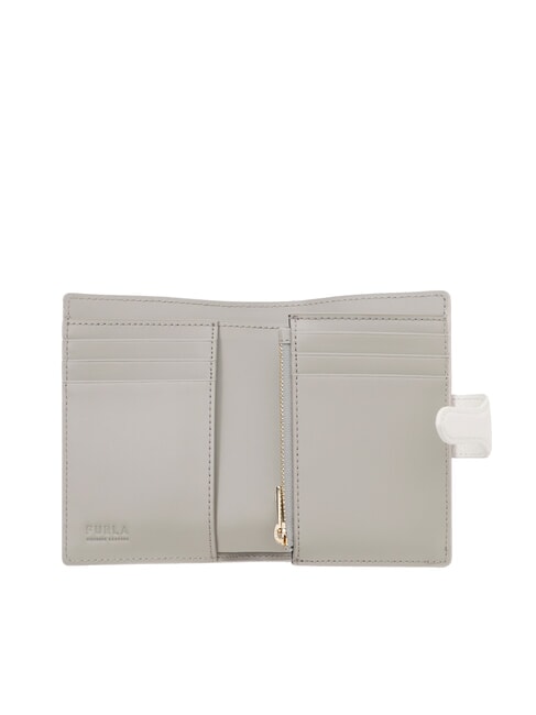 SOFIA GRAINY Medium calfskin wallet pearl and + marble c + talc h - Women&rsquo;s Wallets