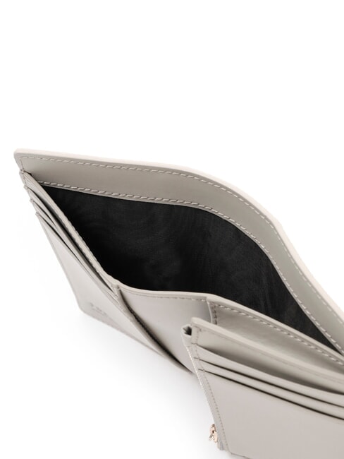 SOFIA GRAINY Medium calfskin wallet pearl and + marble c + talc h - Women&rsquo;s Wallets