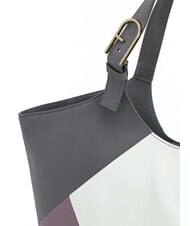 FURLA FLOW Printed leather shoulder bag marshmallow+aura+soil - Women’s Bags - 3