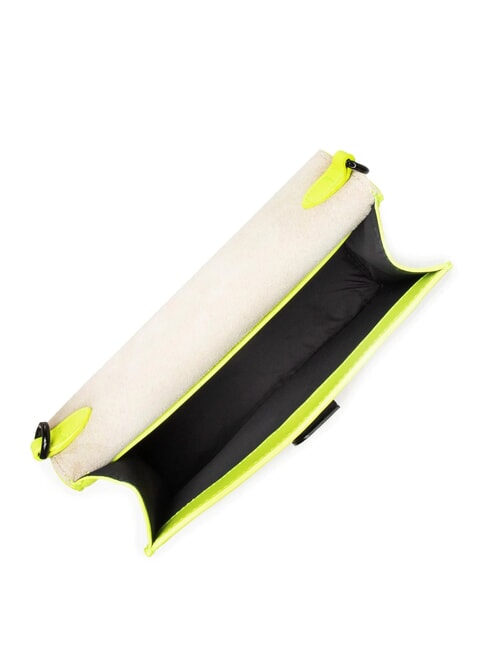 1927 SOFT Mini shoulder bag in nappa leather fluorescent yellow + black - Women’s Bags