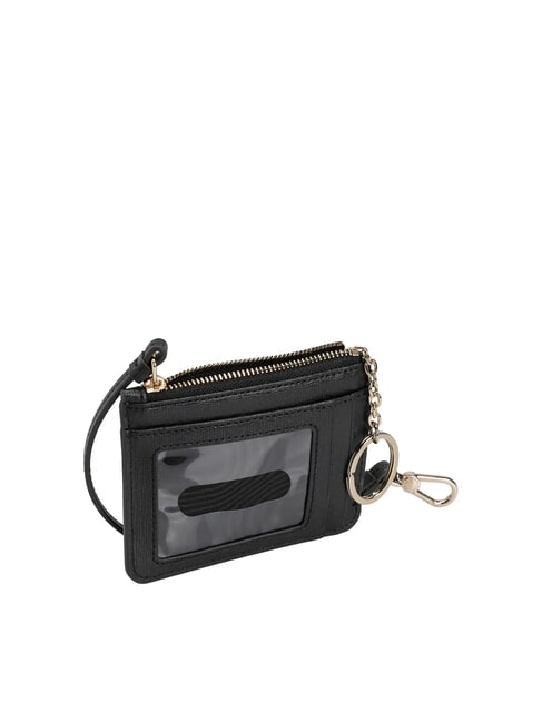 BABYLON Leather card holder with key ring Black - Women’s Wallets