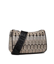 FURLA MOON Mini bag in jacquard fabric desert + black tones - Women’s Bags - 2