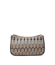FURLA MOON Mini bag in jacquard fabric desert + black tones - Women’s Bags - 5