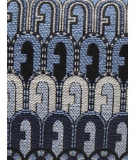 FURLA MOON Mini bag in jacquard fabric denim blue + black tones - Women’s Bags - 5