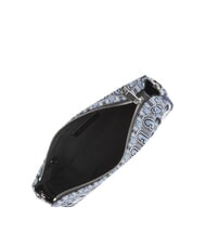 FURLA MOON Mini bag in jacquard fabric denim blue + black tones - Women’s Bags - 7