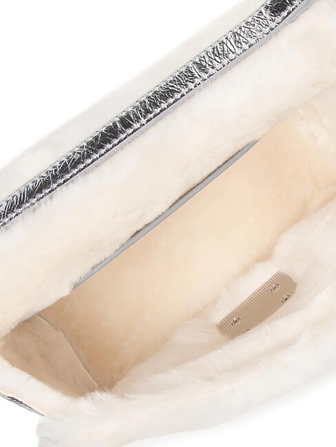 1927 SOFT Mini handbag with shoulder strap white cotton+color silver+black - Women’s Bags