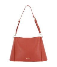 FURLA FLEUR Leather shoulder bag with shoulder strap cinnamon - Women’s Bags - 3