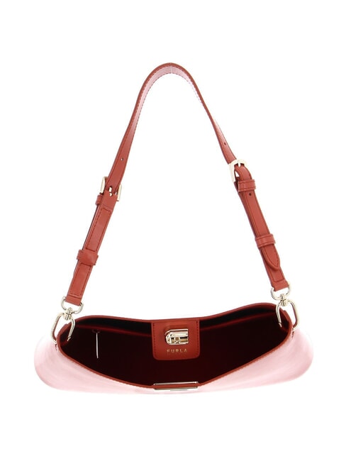 FLEUR Leather shoulder bag with shoulder strap cinnamon - Women’s Bags