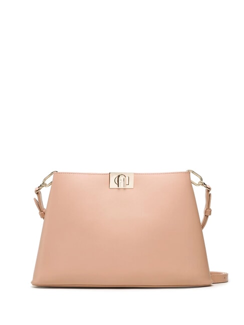 FLEUR Leather shoulder bag with shoulder strap cameos - Women’s Bags